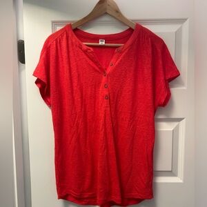 Old Navy jersey henley short sleeve top